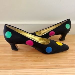 Vintage Paloma Polka Dot Heels